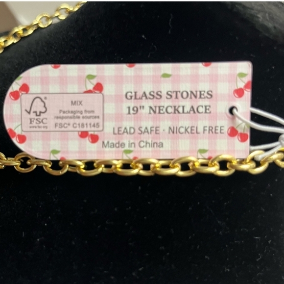 🍒 🔹️Piper K 🔹️ Beautiful  Cherry Fruity Pendant 19 " Necklace ✨️🍒 - Picture 3 of 6